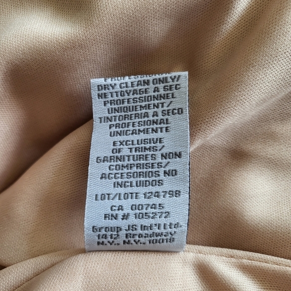 New Theia Cap-Sleeve Stretch Lamé Metallic Dusty Rose Cocktail Midi Dress NWT  2 - Picture 15 of 15